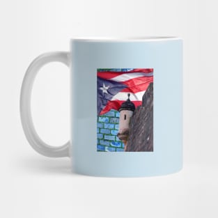 Puerto Rico Flag Old San Juan Photography Mug